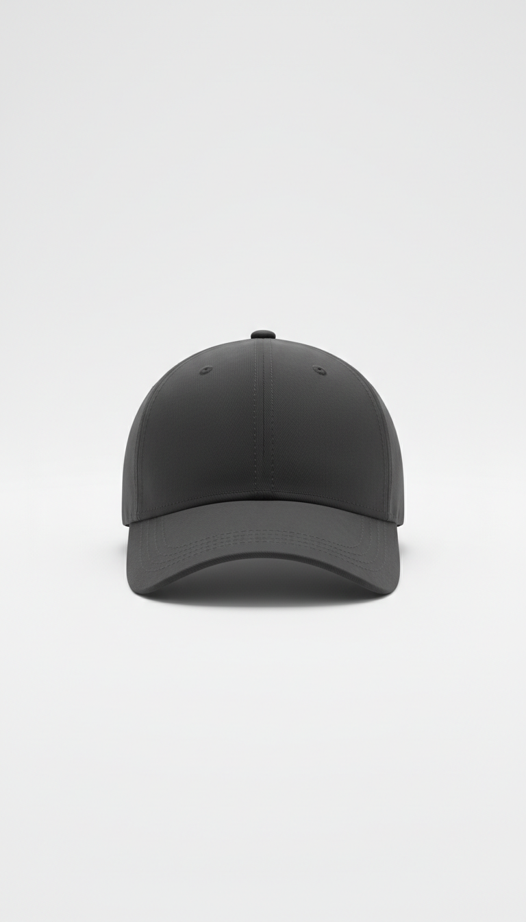 Monochrome Cap with Curved Brim